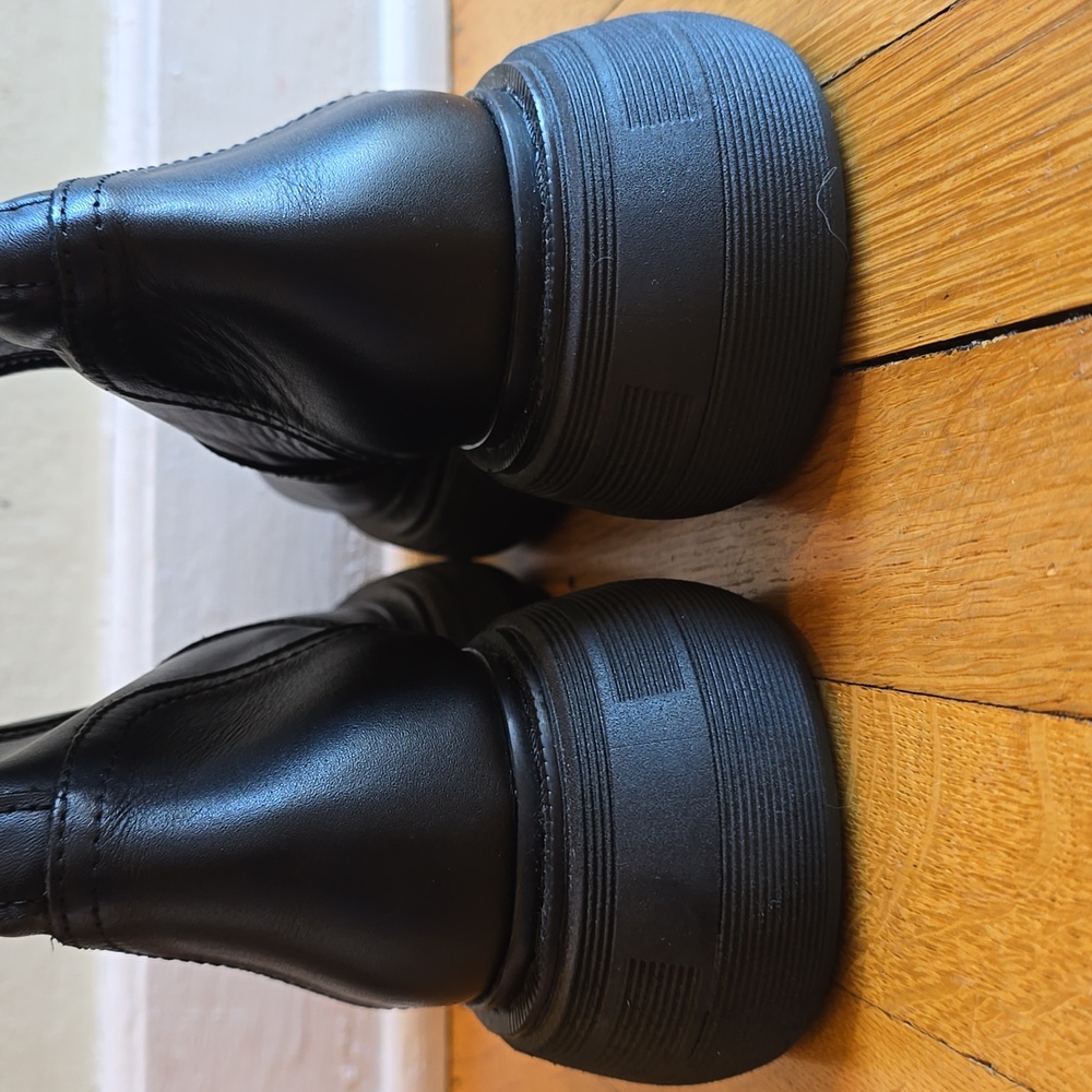 NWOT Free People Heavy Lug Sole Ankle Boots Black Women's 37 (US 7) - Picture 6 of 16